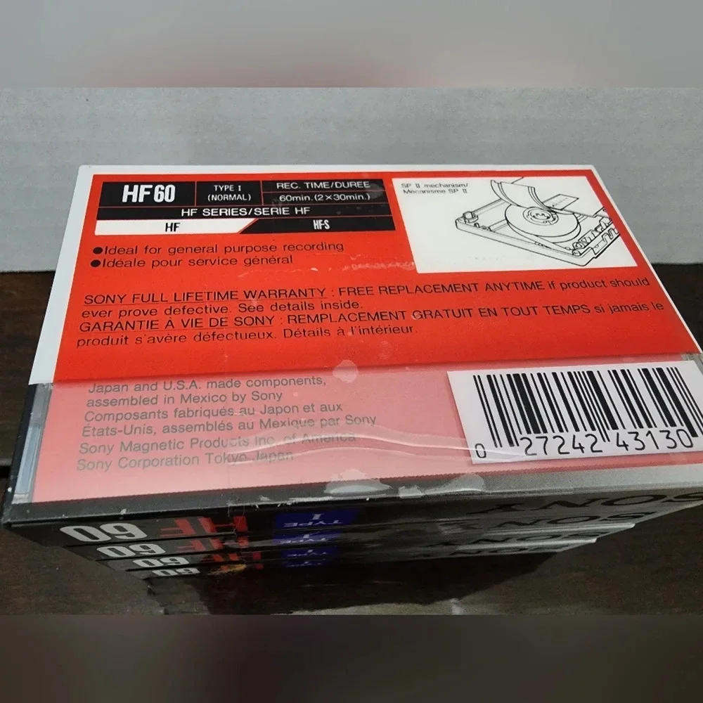 NEW Sony HF 60 Cassette Tapes- SET OF 4 - Picture 5 of 5